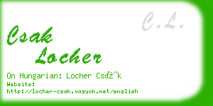 csak locher business card